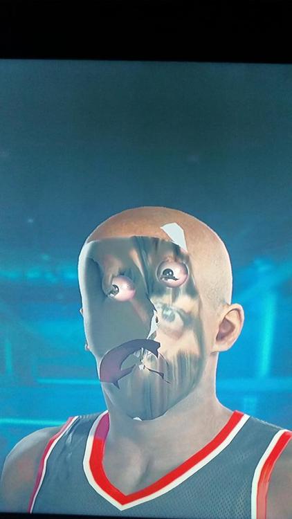 Personagem gerado pelo sistema de captura de imagem de NBA 2K15