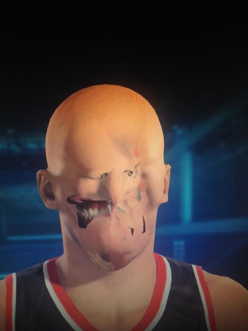 Personagem gerado pelo sistema de captura de imagem de NBA 2K15