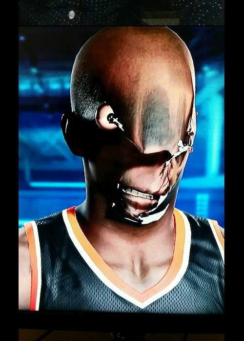 Personagem gerado pelo sistema de captura de imagem de NBA 2K15