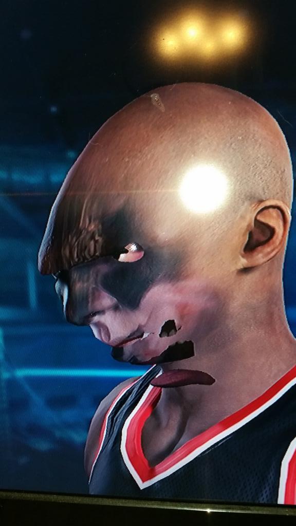 Personagem gerado pelo sistema de captura de imagem de NBA 2K15