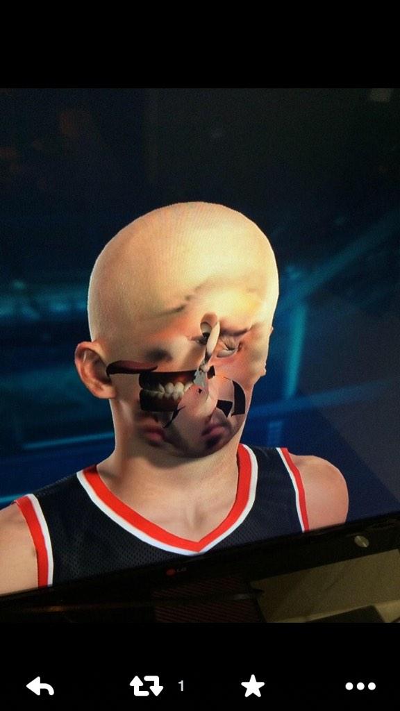 Personagem gerado pelo sistema de captura de imagem de NBA 2K15