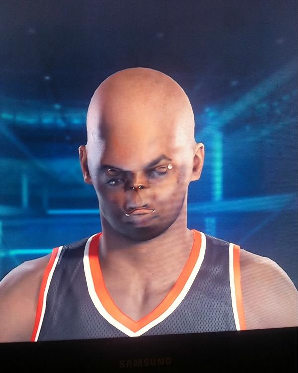Personagem gerado pelo sistema de captura de imagem de NBA 2K15
