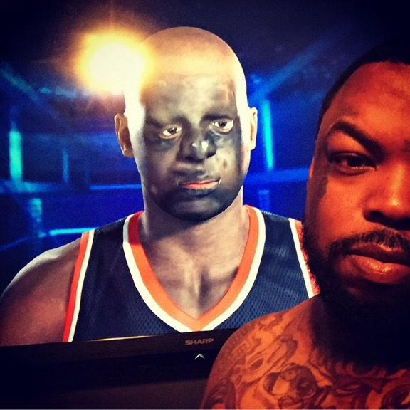 Personagem gerado pelo sistema de captura de imagem de NBA 2K15