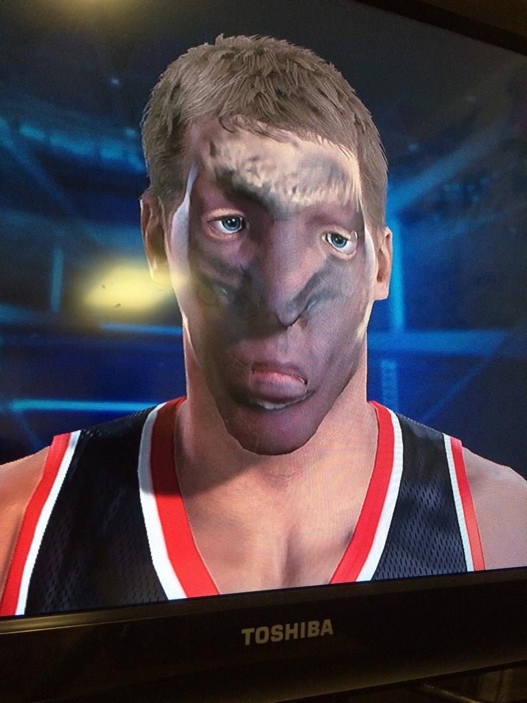 Personagem gerado pelo sistema de captura de imagem de NBA 2K15