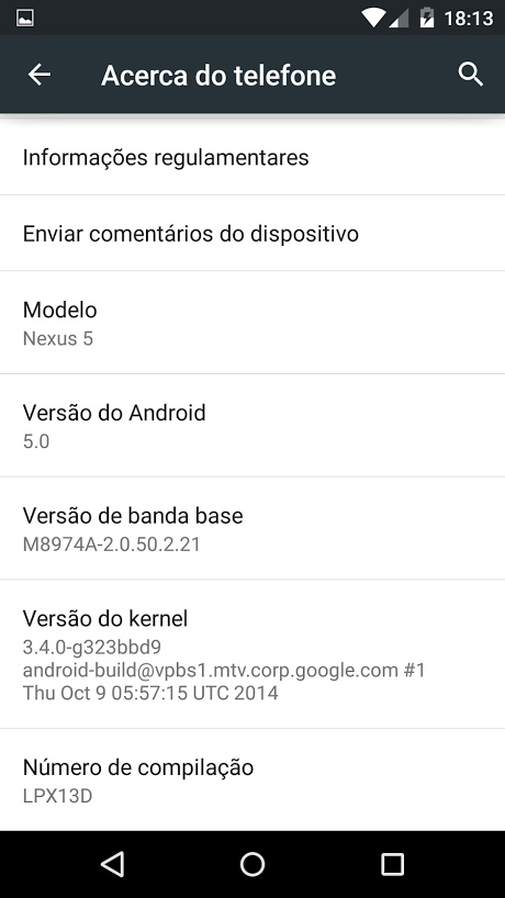53 imagens para você conferir todos os detalhes do novo Android Lollipop