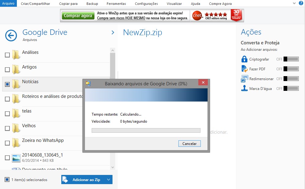 WinZip screenshot 12