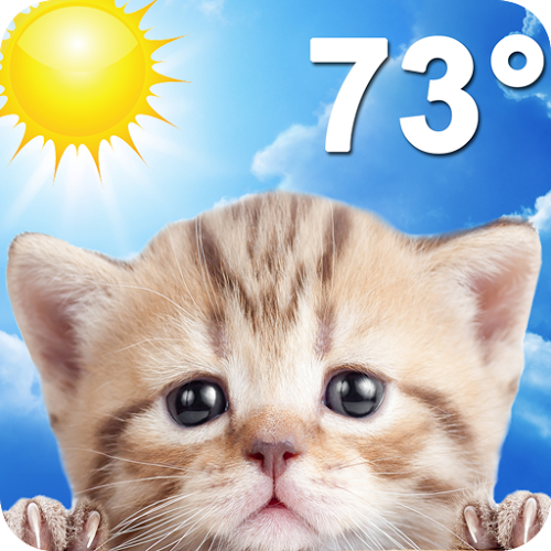 Logo Weather Kitty Ícone Logo Weather Kitty Ícone