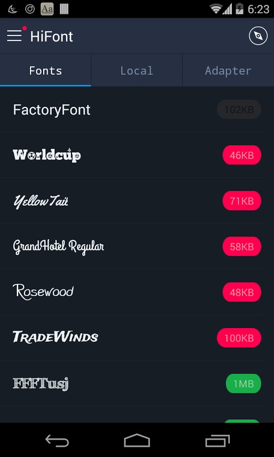 Как установить шрифт в приложении hifont