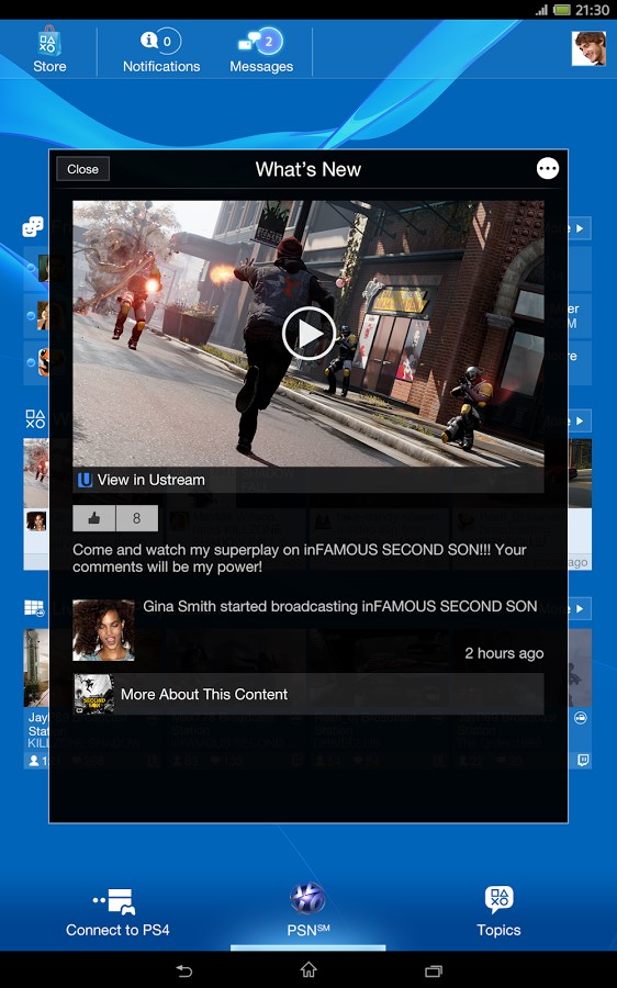 Imagem 2 do PlayStation App