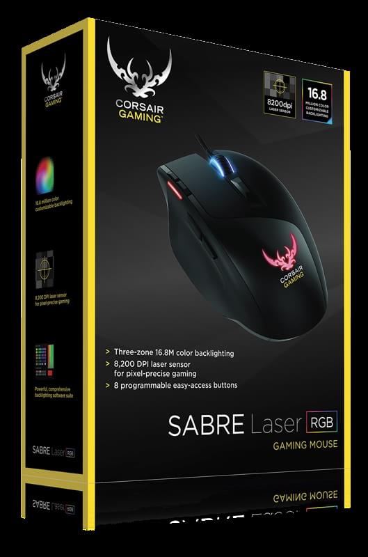 Corsair Gaming apresenta mouse Sabre RGB com 8.200 DPI