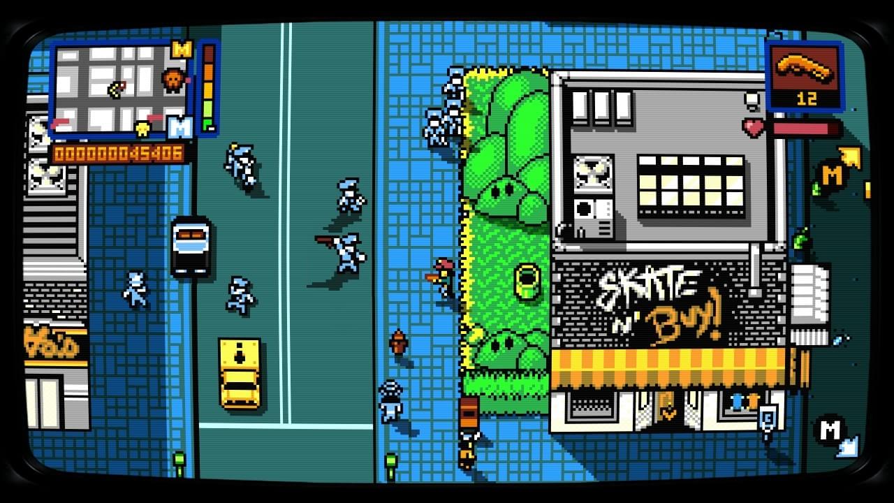 Retro City Rampage DX na versão para PS4