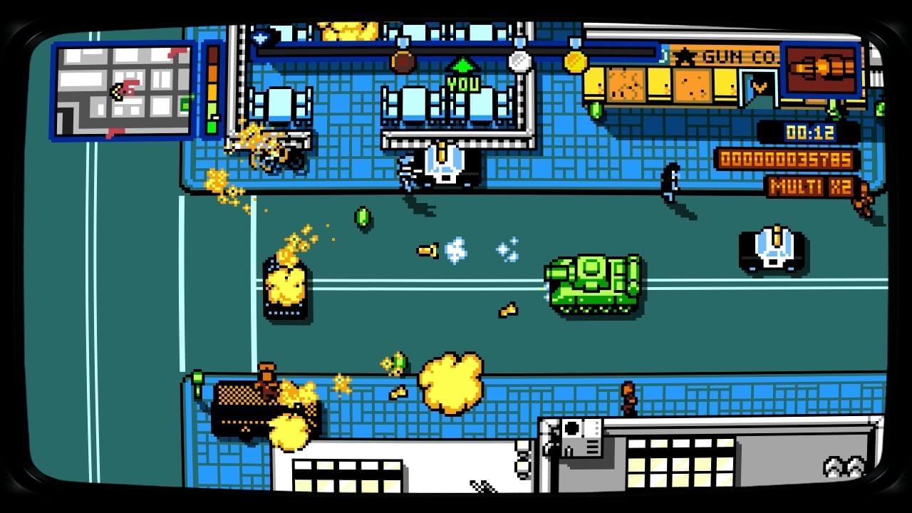 Retro City Rampage DX na versão para PS4