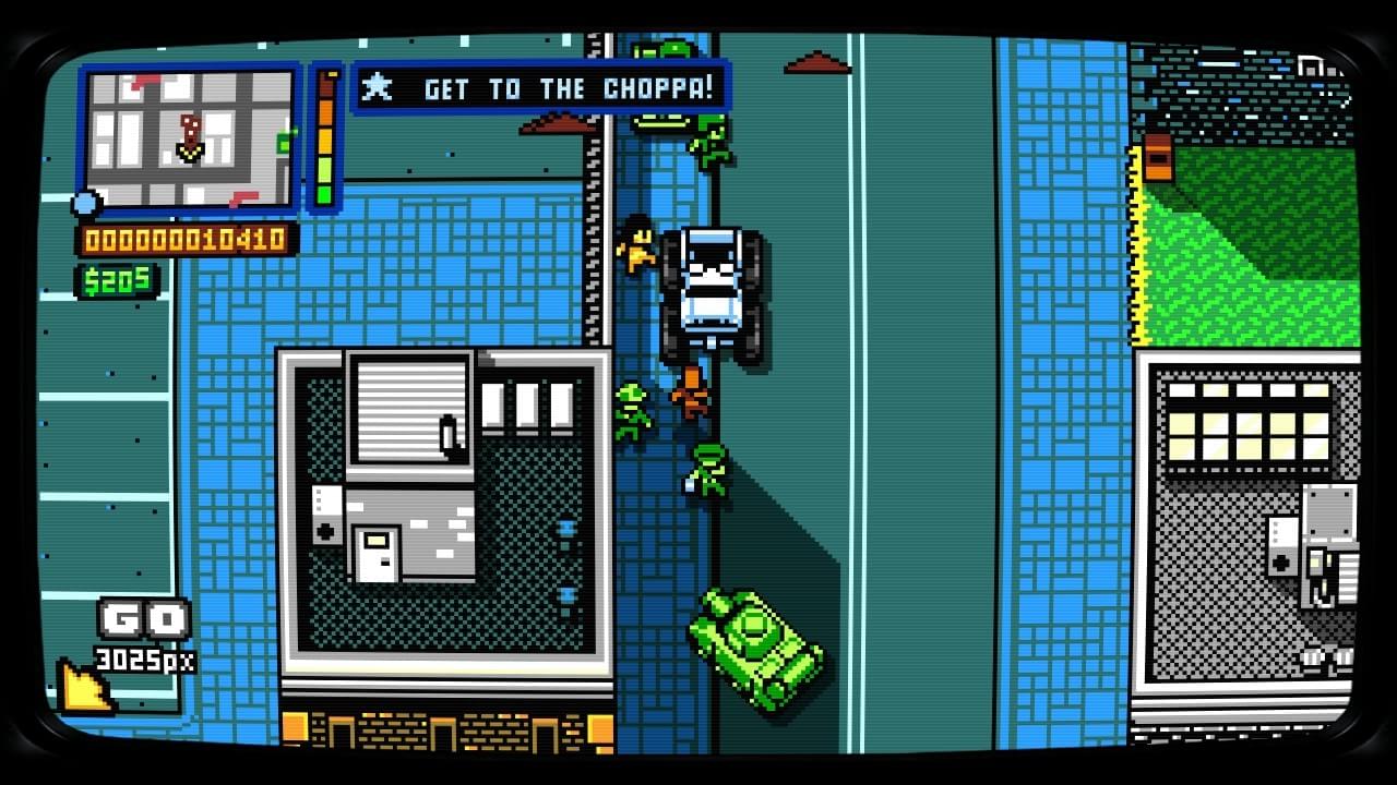 Retro City Rampage DX na versão para PS4