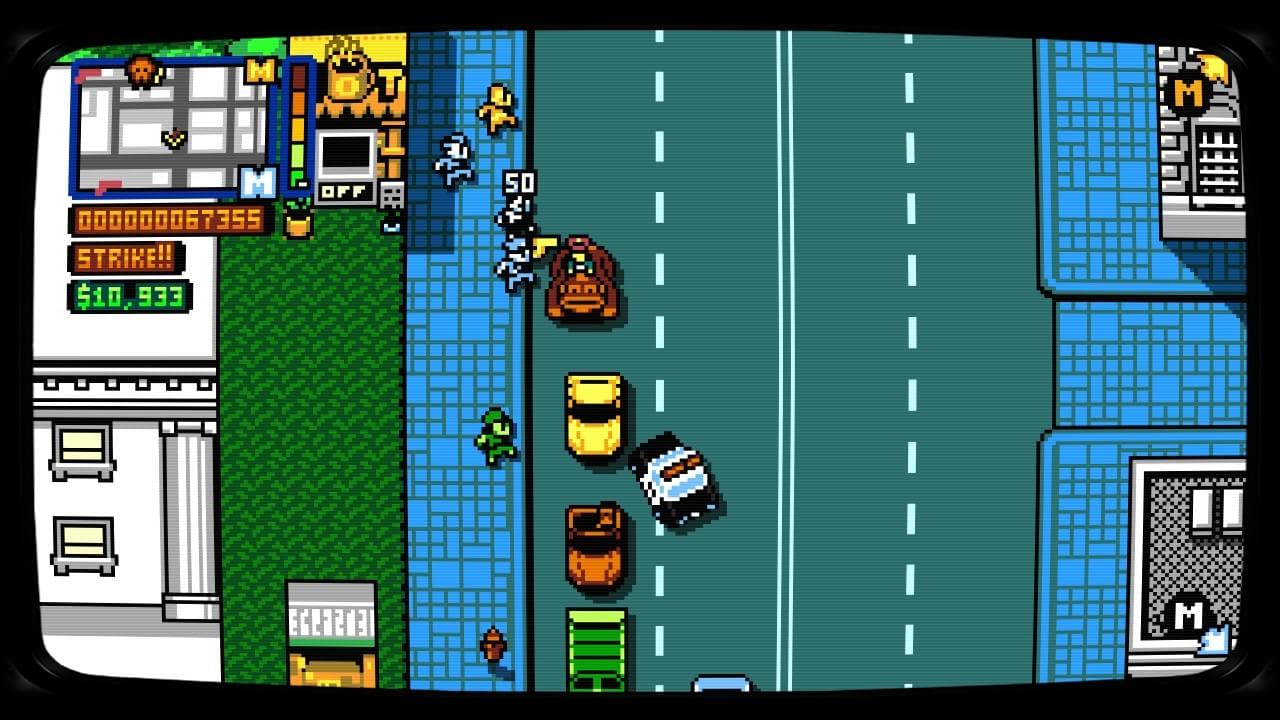 Retro City Rampage DX na versão para PS4