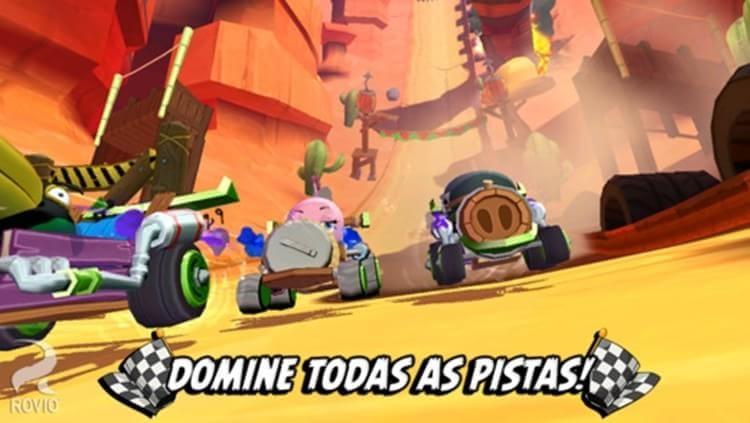 Atualização de Angry Birds Go! para iOS inclui multiplayer em equipe e mais