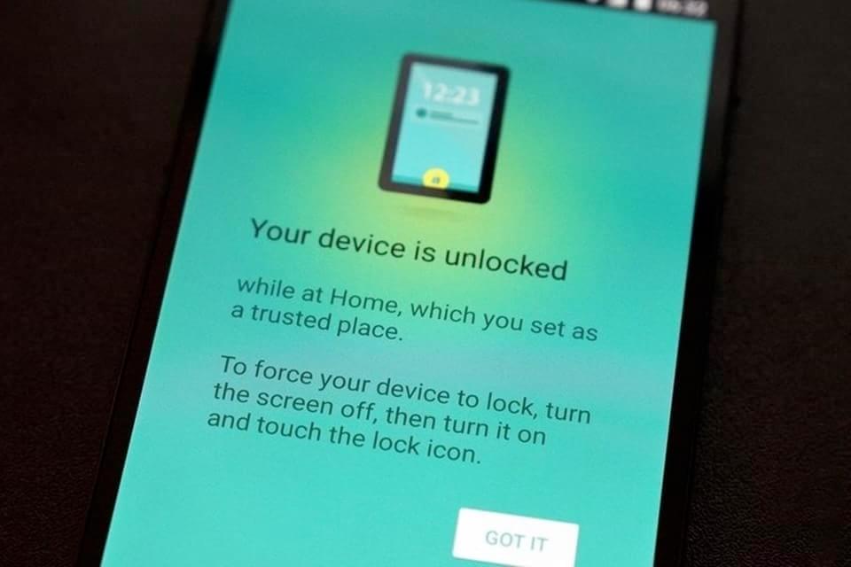 Imagem de: Update do Lollipop permite dispensar o desbloqueio em lugares confiáveis