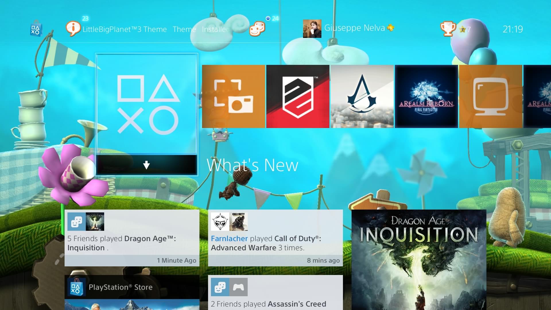 LittleBigPlanet 3 e The Order: 1886 ganham temas dinâmicos no PS4