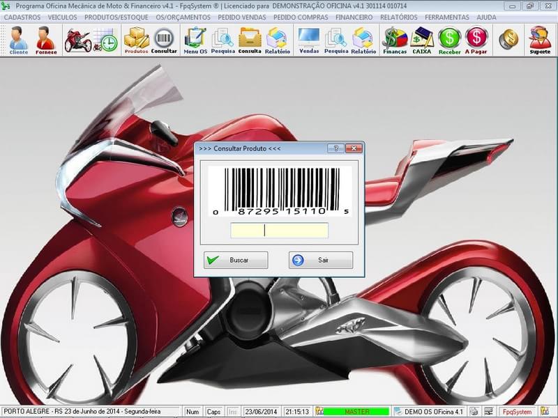 Imagem 3 do Programa OS Oficina Mecânica Moto, Vendas, Controle de Estoque e Financeiro