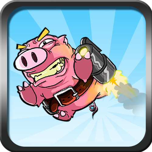 Logo Jetpack Pig Ícone Logo Jetpack Pig Ícone