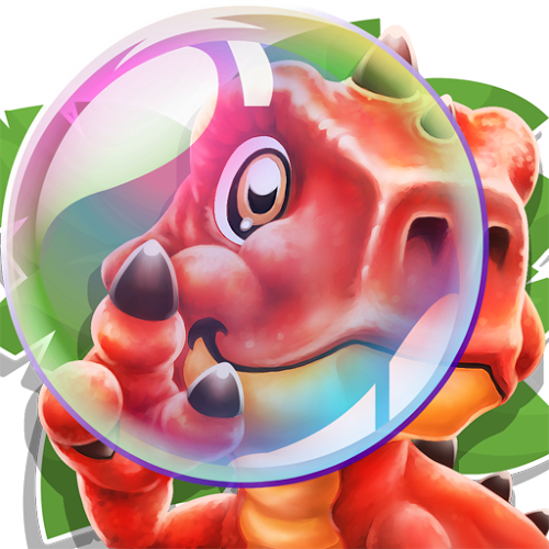 Logo Dino Pop - Letter Spelling Game Ícone Logo Dino Pop - Letter Spelling Game Ícone