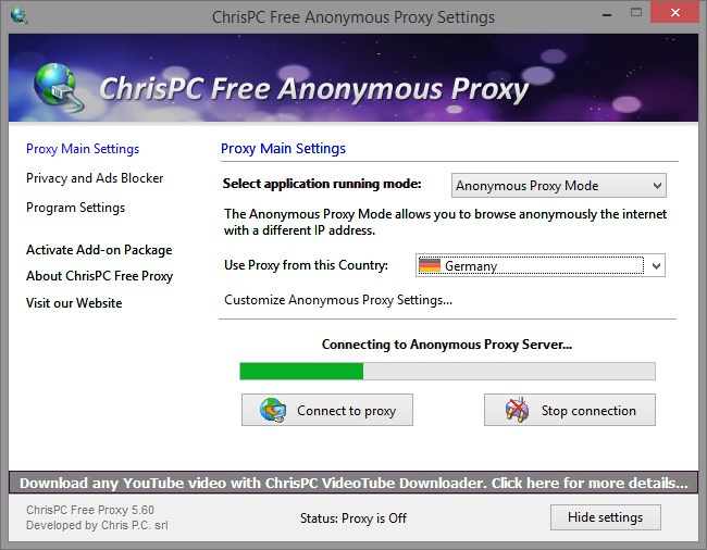 ChrisPC Free VPN Connection 4.07.31 for mac download free