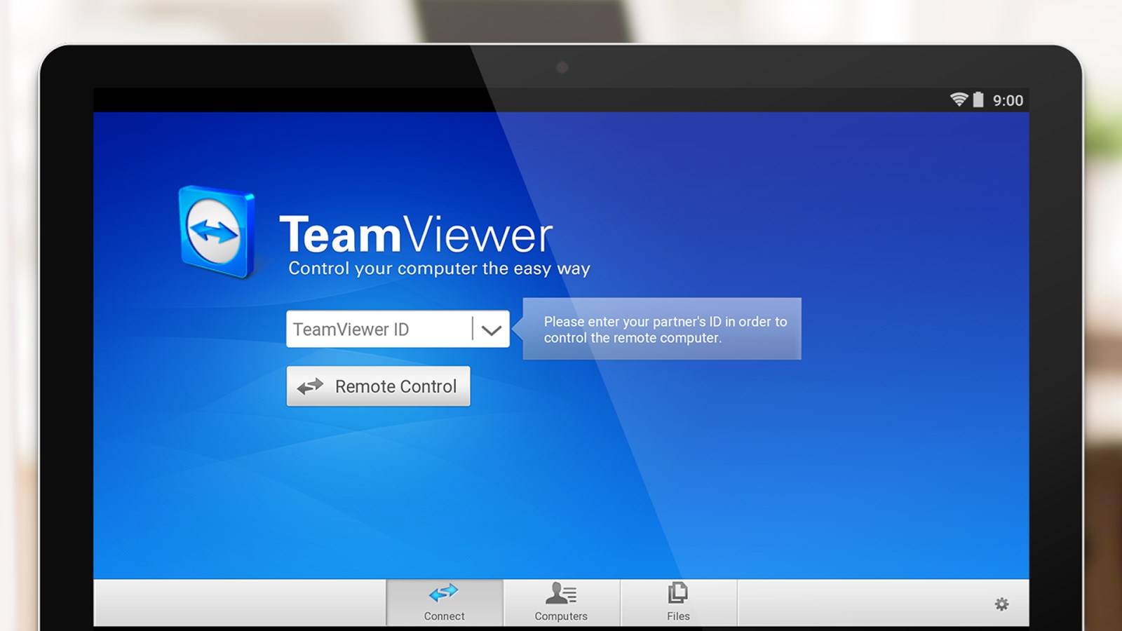 teamviewer remote control tablet