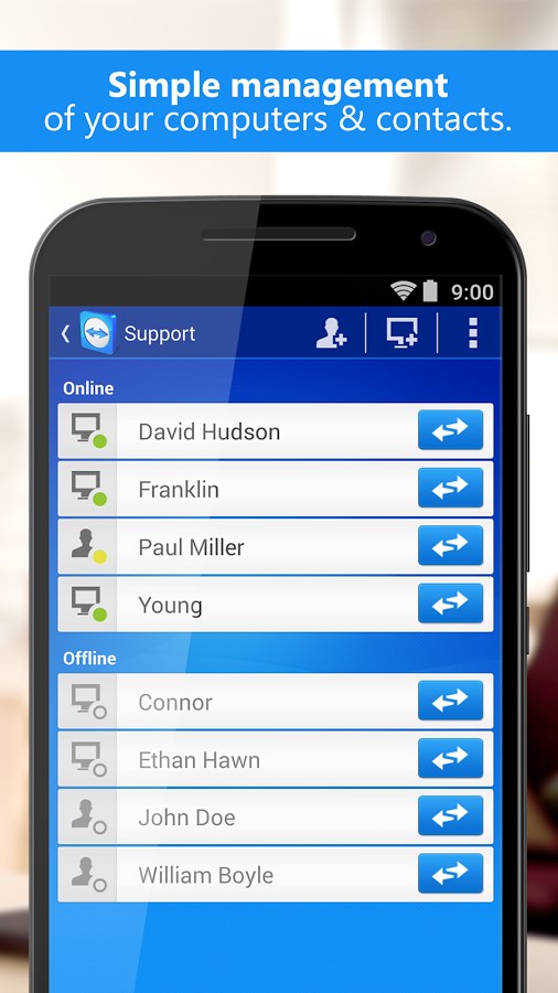 teamviewer android remote control addon
