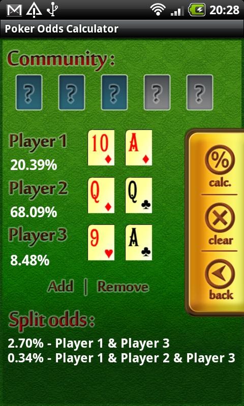Calculadora odds holdem poker Calculadora odds holdem poker