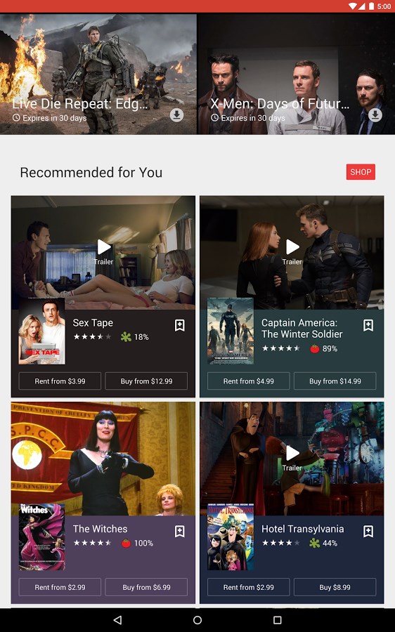 Movies on TV Google Play.