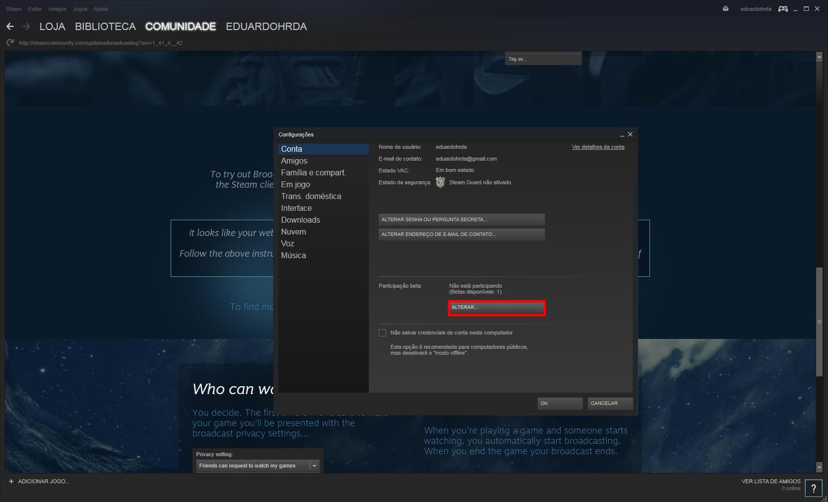 "Transmissões Steam": novo recurso da plataforma para streaming de jogos