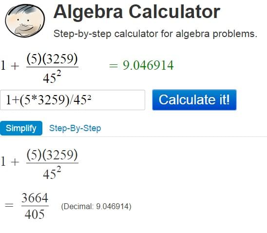 Free algebra calculator