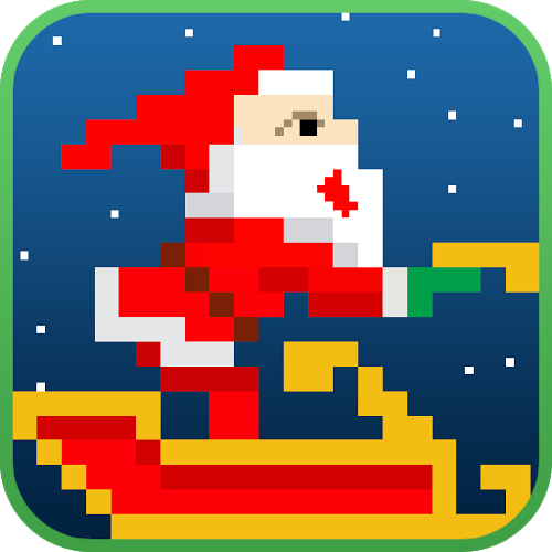 Logo Flappy Santa Claus Ícone Logo Flappy Santa Claus Ícone