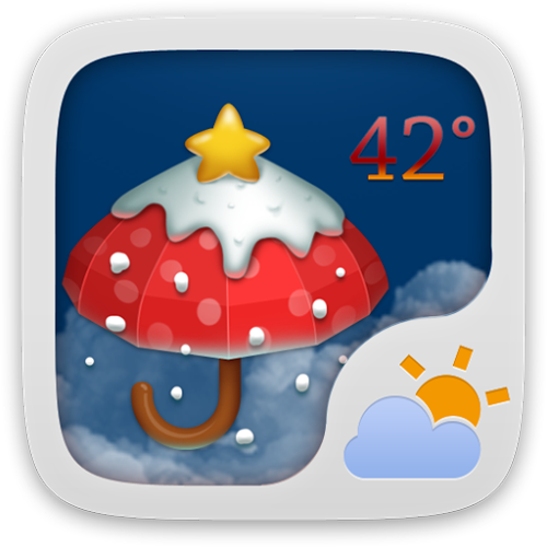 Logo Christmas Theme GOWeatherEX Ícone Logo Christmas Theme GOWeatherEX Ícone