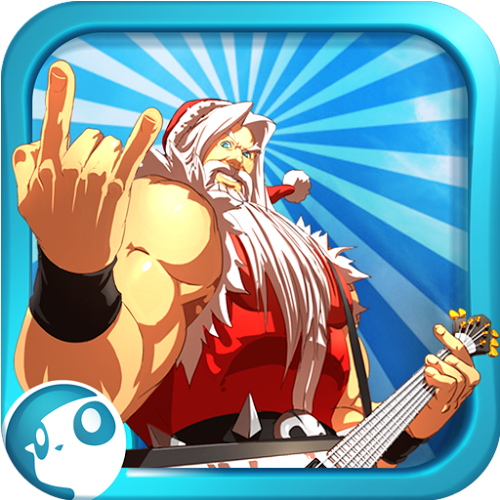 Logo Santa Rockstar Ícone Logo Santa Rockstar Ícone