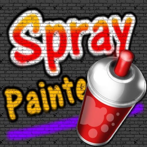 Logo Spray Painter Ícone Logo Spray Painter Ícone