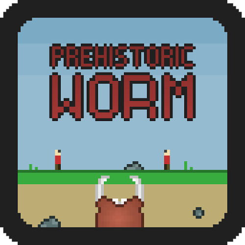 Logo Prehistoric worm Ícone Logo Prehistoric worm Ícone