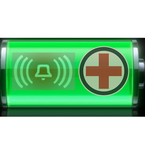 Logo Battery Saver & Alarm Ícone Logo Battery Saver & Alarm Ícone