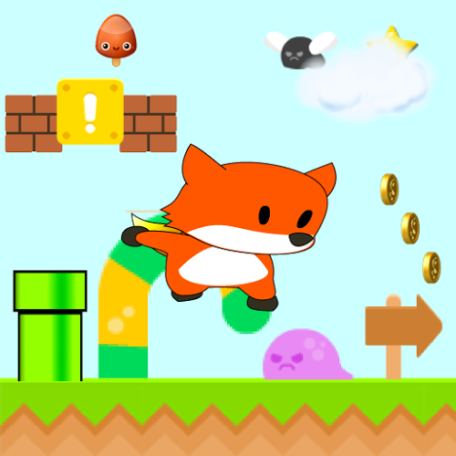 Logo Creative Fox - Mario style Ícone Logo Creative Fox - Mario style Ícone