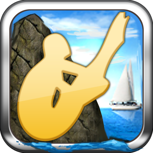 Logo Cliff Diving 3D Livre Ícone Logo Cliff Diving 3D Livre Ícone