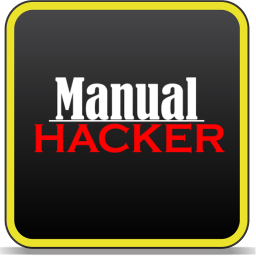 Logo Manual Hacker Gold Ícone Logo Manual Hacker Gold Ícone