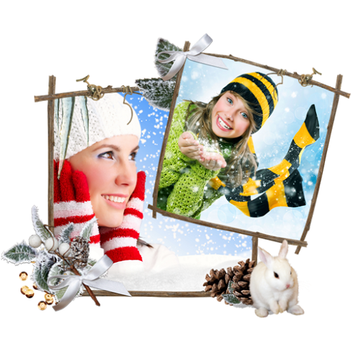 Logo Winter Photo Frames Ícone Logo Winter Photo Frames Ícone