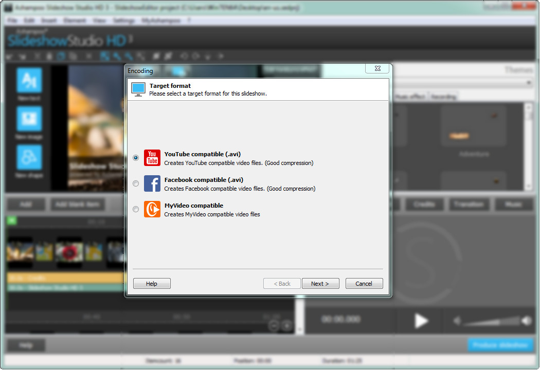 Imagem 2 do Ashampoo Slideshow Studio HD