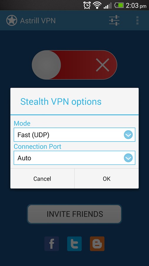 astrill vpn android settings activity