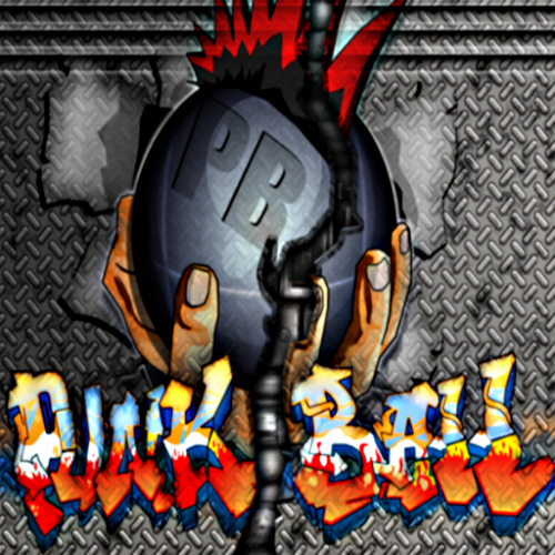 Logo Punk Ball Ícone Logo Punk Ball Ícone