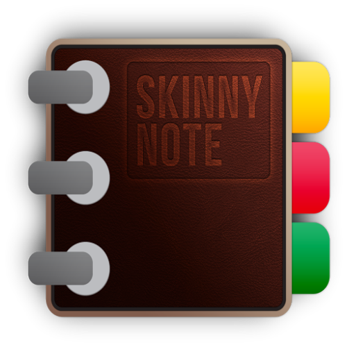 Logo SkinnyNote Notepad Ícone Logo SkinnyNote Notepad Ícone