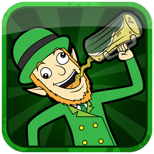 Logo St Patrick`s Day: Drunk Lep Ícone Logo St Patrick`s Day: Drunk Lep Ícone