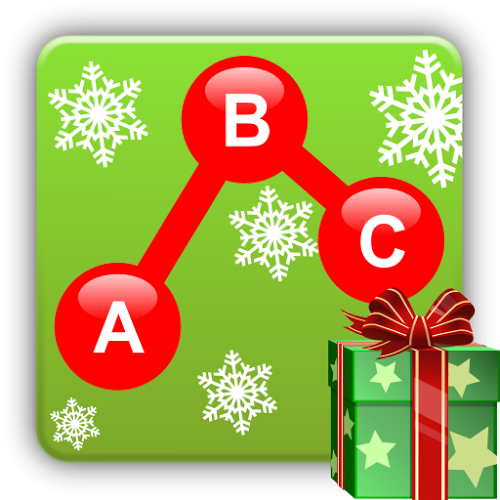 Logo Kids Connect the Dots Xmas Ícone Logo Kids Connect the Dots Xmas Ícone