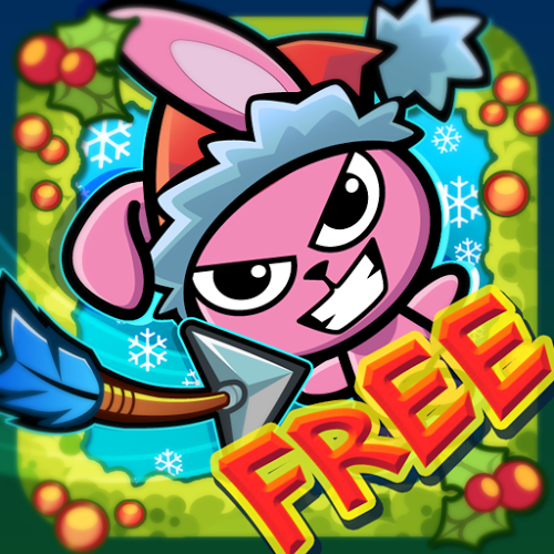 Logo Bunny Shooter Christmas Ícone Logo Bunny Shooter Christmas Ícone