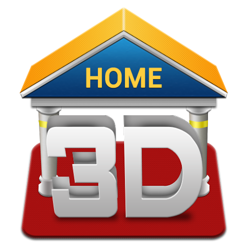 Logo 3D Home Ícone Logo 3D Home Ícone