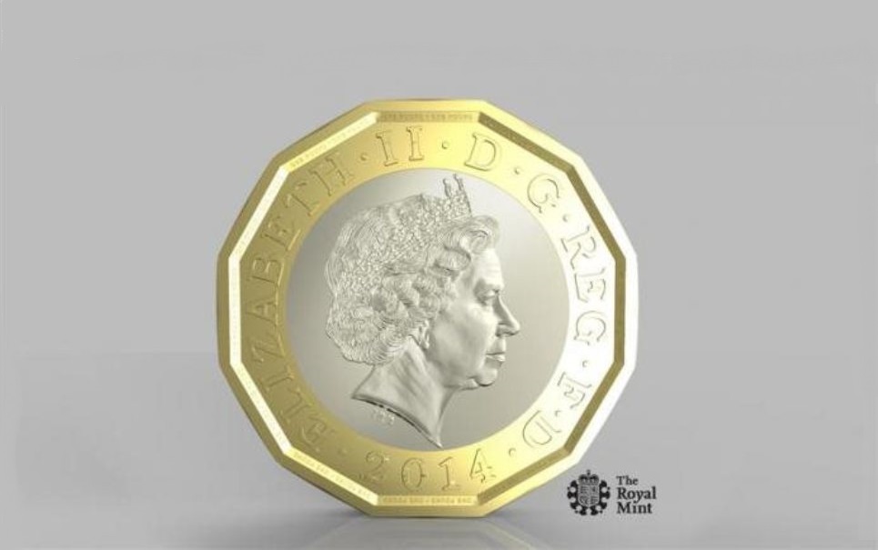 Reino Unido anuncia nova moeda de £ 1